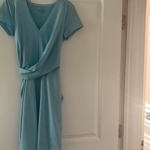 Vineyard Vines blue striped sun dress sz xs